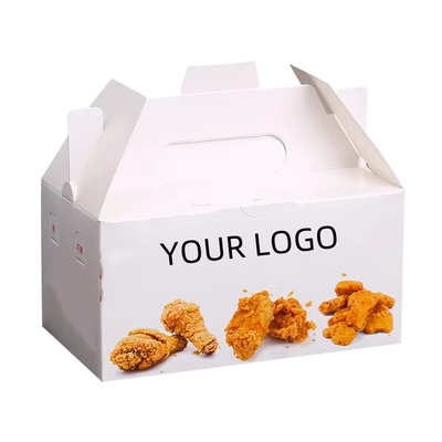 Custom Biodegradable Fried Chicken Long Box Lid Box Influencer Box Supplier Eco Friendly Food Packaging