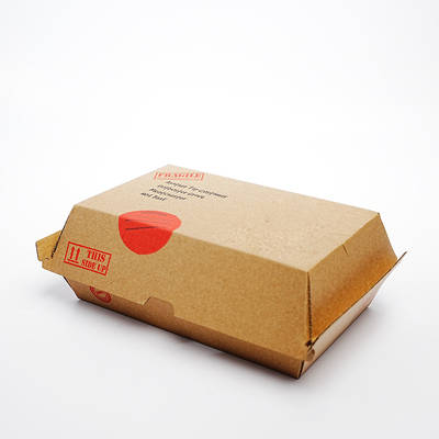 Wholesale Customized Printing logo Eco-friendly Biodegradable Disposable Fast Food Long Burger Packaging Box