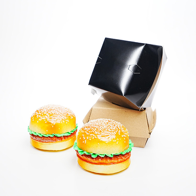 Low Price Customized Printing logo Eco-friendly Biodegradable Disposable Fast Food Burger Box