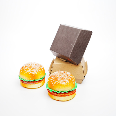 Low Price Customized Printing logo Eco-friendly Biodegradable Disposable Fast Food Burger Box