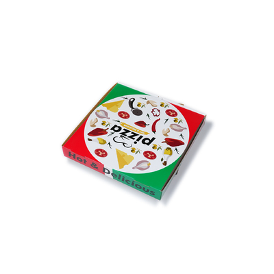 Factory Made Design Size logo  Reusable pink 6 7 8 9 10 Inch Corrugated Paper Food Packaging Dough Cone Pizza-box with Window