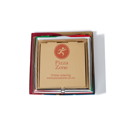 Factory Made Design Size logo  Reusable pink 6 7 8 9 10 Inch Corrugated Paper Food Packaging Dough Cone Pizza-box with Window