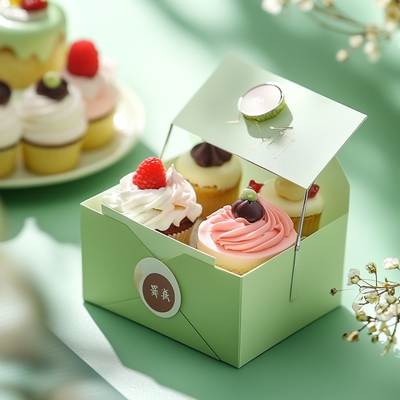 Wholesale Custom logo Baking Box Cookies Waffles Paper Cupcakes Custom Donut Boxes Cake Gift Boxes