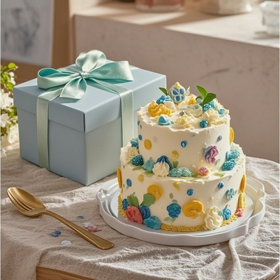 Luxury Customized Logo Baking Cake Food Grade Packaging Box Cake Preparation Cake Gift Box