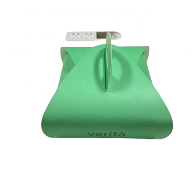 Customized logo Foldable Cardboard Cake Packaging Box with Handle Cardboard Cake Box