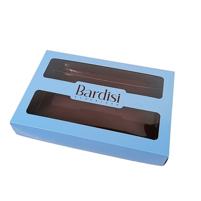 High Quality Custom Printed logo Baking Cupcake Gift Box with Transparent Window