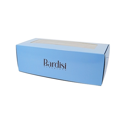 High Quality Custom Printed logo Baking Cupcake Gift Box with Transparent Window