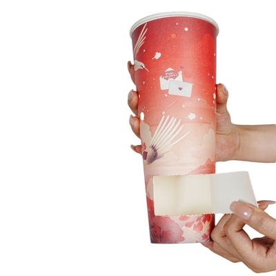 Wholesale Custom logo Size Surprise Cup Milk Tea Coffee Blind Box Milk Tea Paper Cup