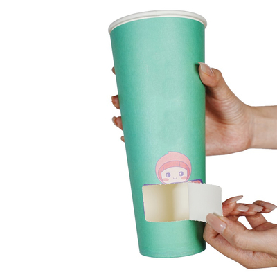 Low Price Custom Printing Surprise Blind Box Coffee Milk Tea Paper Cup with Large Capacity and Compartment