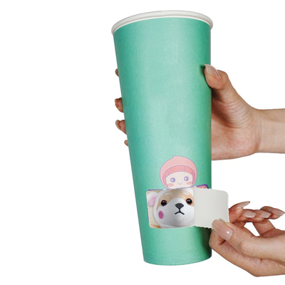 Low Price Custom Printing Surprise Blind Box Coffee Milk Tea Paper Cup with Large Capacity and Compartment