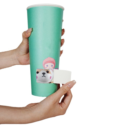 Customized Logo Size Disposable Food Milk Tea Coffee Surprise Blind Box Milk Paper Cup