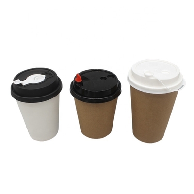 Wholesale Customized logo Food Grade Eco-friendly Pulp Non Plastic Water-based Coating Hot Drinks Coffee Milk Paper Cups